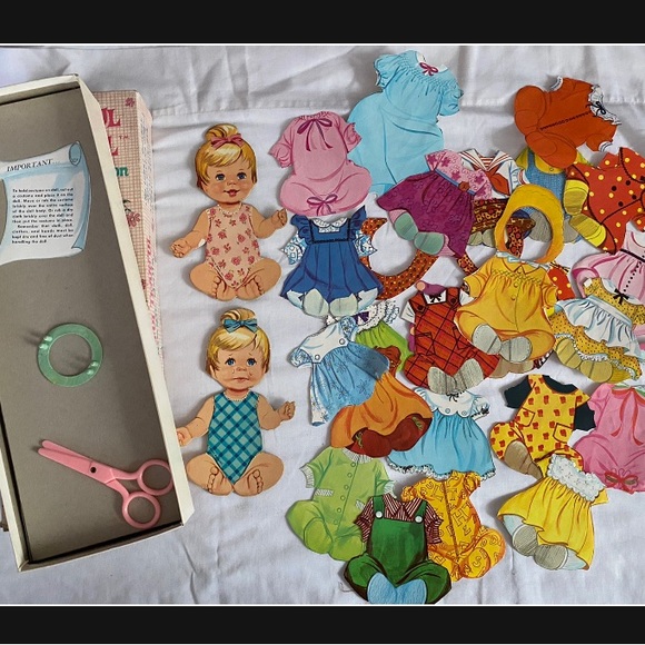 Vintage 1966 Cheerful Tearful Magic Dolls by Whitman- ORIGINAL BOX - Picture 5 of 12